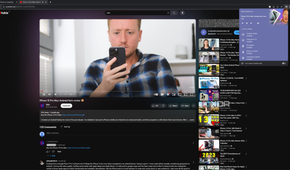 Screenshot of a YouTube video in Google Chrome with the Cast menu open
