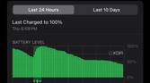 battery health and charging section in iPhone battery settings
