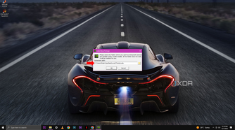 A screenshot showing a popup window titled "cuda Setup Package" asking for a folder path to temporarily extract the NVIDIA CUDA Toolkit installer files, with the default path already filled in and a red arrow pointing to the OK button.
