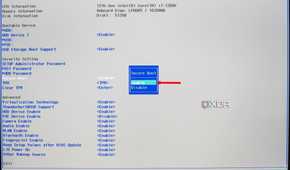 Screenshot of a Huawei BIOS showing the Secure Boot option enabled