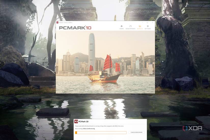 A screenshot of PCMark10 running on a system