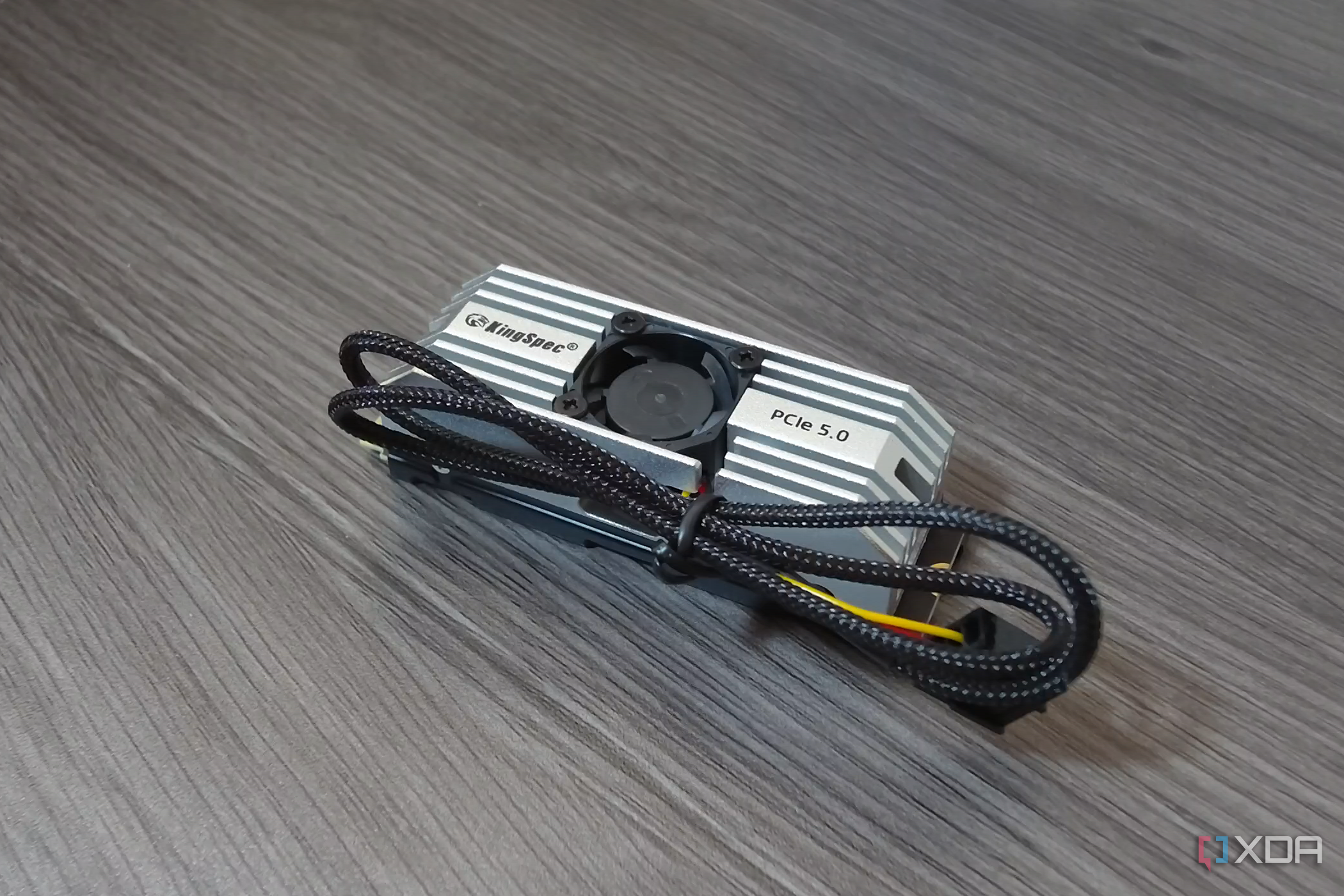 KingSpec VP101 SSD from above.