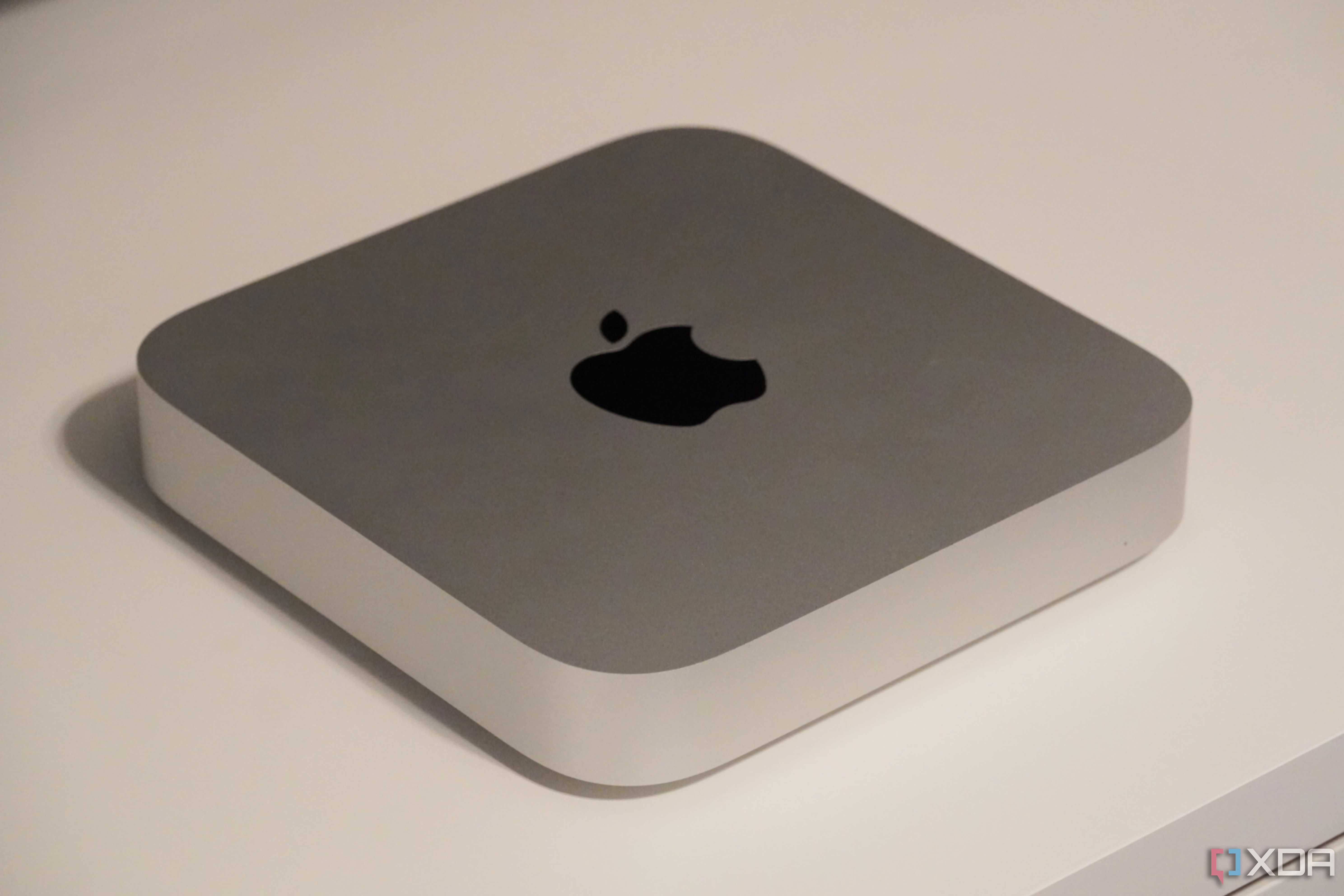 The top and front of the Mac mini (2023).