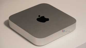 The top and front of the Mac mini (2023).