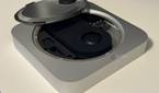 The internals of a Mac Mini.