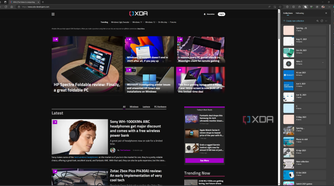 Screenshot of Microsoft Edge displaying the XDA homepage with the sidebar showing the user's collections