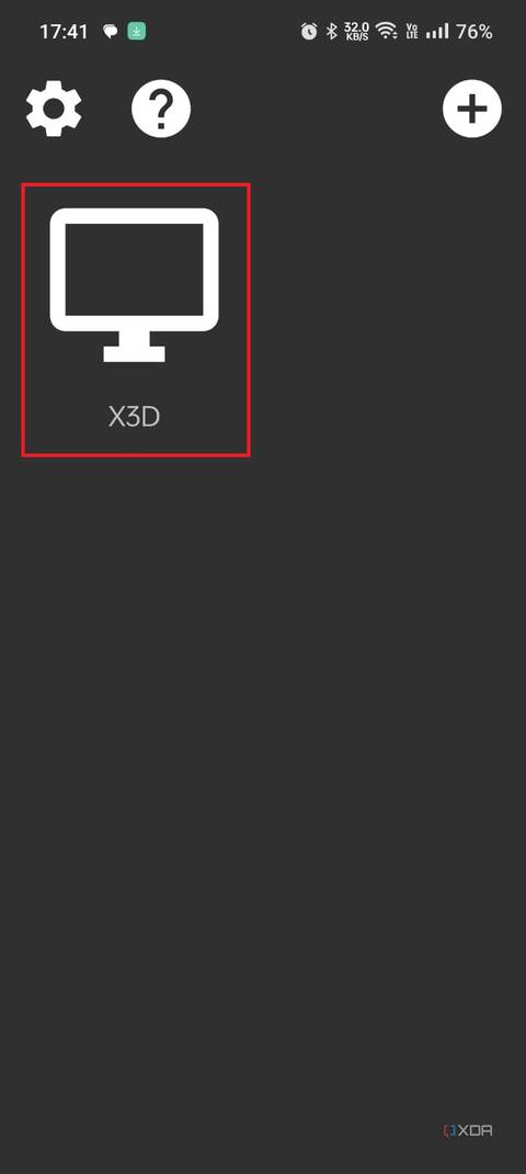 A screenshot showing the Moonlight app with highlighted PC connection.