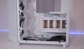Behind the NZXT H6 Flow RGB's motherboard tray