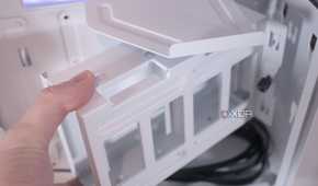 Removing the HDD tray inside the NZXT H6 Flow RGB