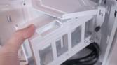 Removing the HDD tray inside the NZXT H6 Flow RGB
