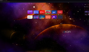 Screenshot of the Opera GX homepage