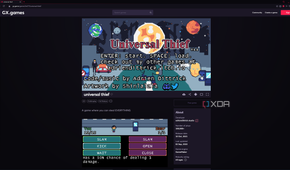 Screenshot of a game built into Opera GX