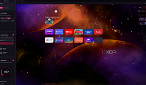 Screenshot of Opera GX displaying the GX Control sidebar to help manage resource usage