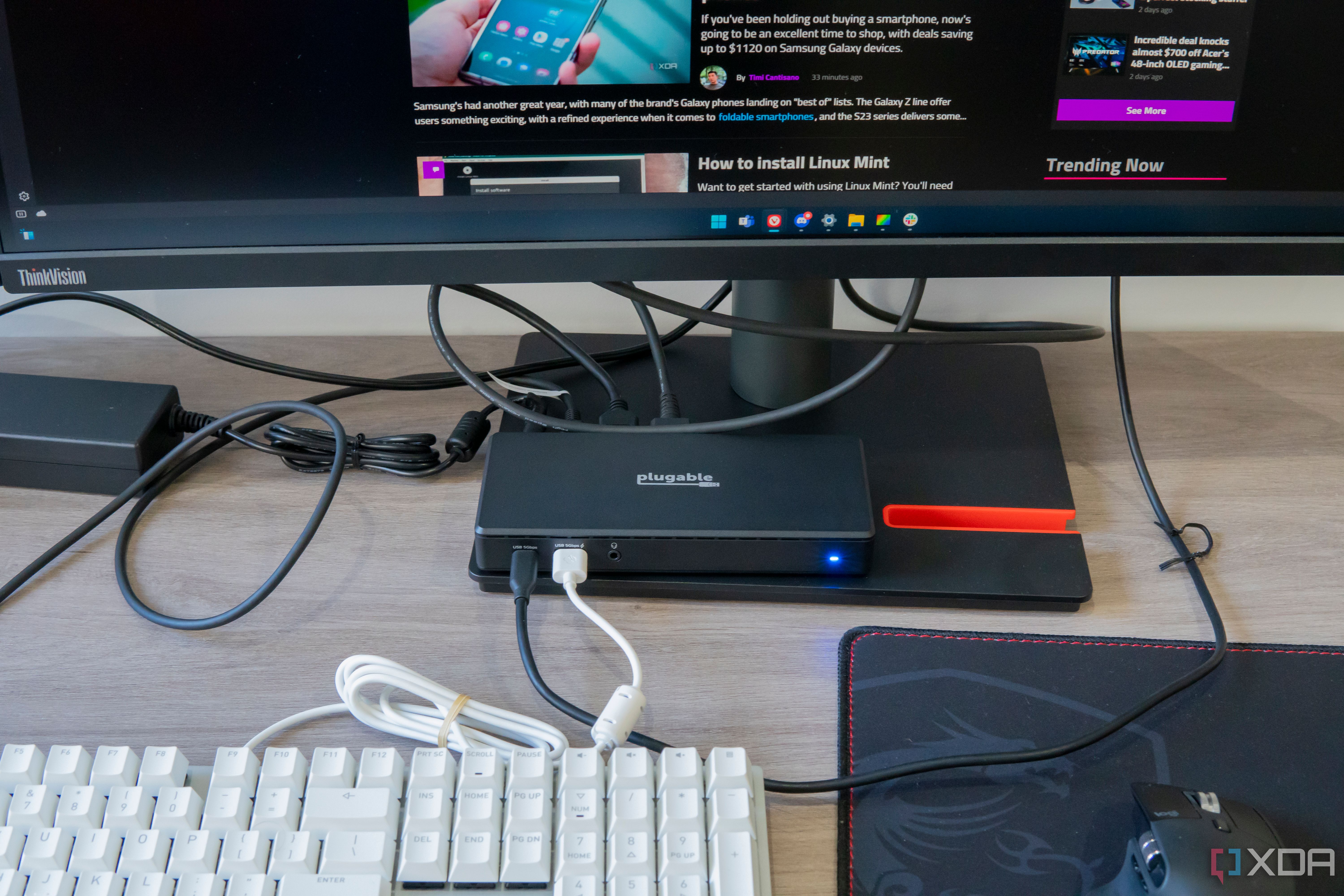 Plugable UD-MSTH2 review: A sleek, capable dock for those without