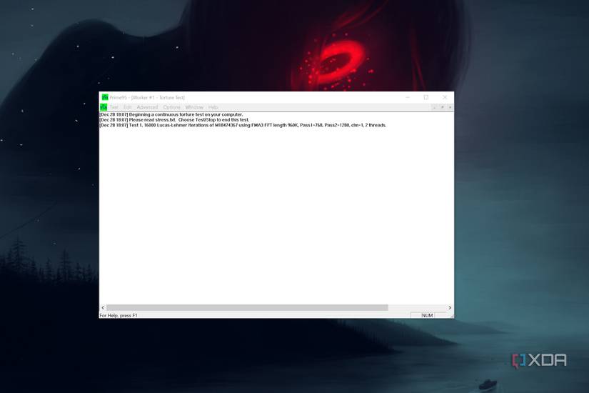 A screenshot of Prime95