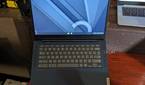 A phot of the IdeaPad Slim 3 Chromebook from the front showing the keyboard