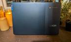 A back profile view of the Lenovo IdeaPad Slim 3 Chromebook