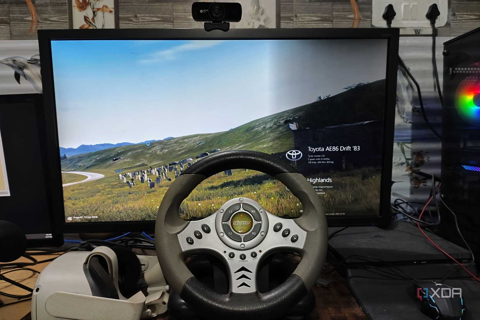 Steering Wheel Sims Oculus PC Sim Racing/drifting Vr Bundle