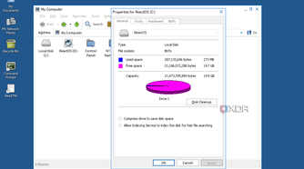 ReactOS booting from a Btrfs-formatted volume