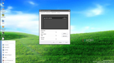 ReactOS desktop with the Lautus theme