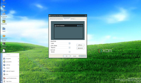 ReactOS desktop with the Lunar theme