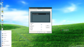ReactOS desktop with the Lunar theme