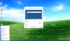ReactOS desktop with the Mizu theme