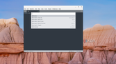 A screenshot of the Subline text editor running on ChromeOS but with some options for bookmarks, and other toggles