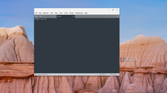 A screenshot of the Subline text editor running on ChromeOS showing multiple tabs open in the app with empty sample text