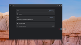 A sreenshot of the splash and launch screen for the penguin terminal lancher on ChromeOS