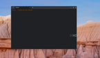 A screenshot of an empty terminal window on ChromeOS with the command for getting ready to launch GIT