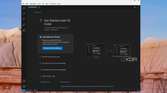 A screenshot of the get started page for Visual Studio Code on ChromeOS showing to personalize the experience