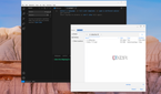 A screenshot Visual Studio code open on ChromeOS showing a sample project open, with untitled text, the terminal, and the search bar