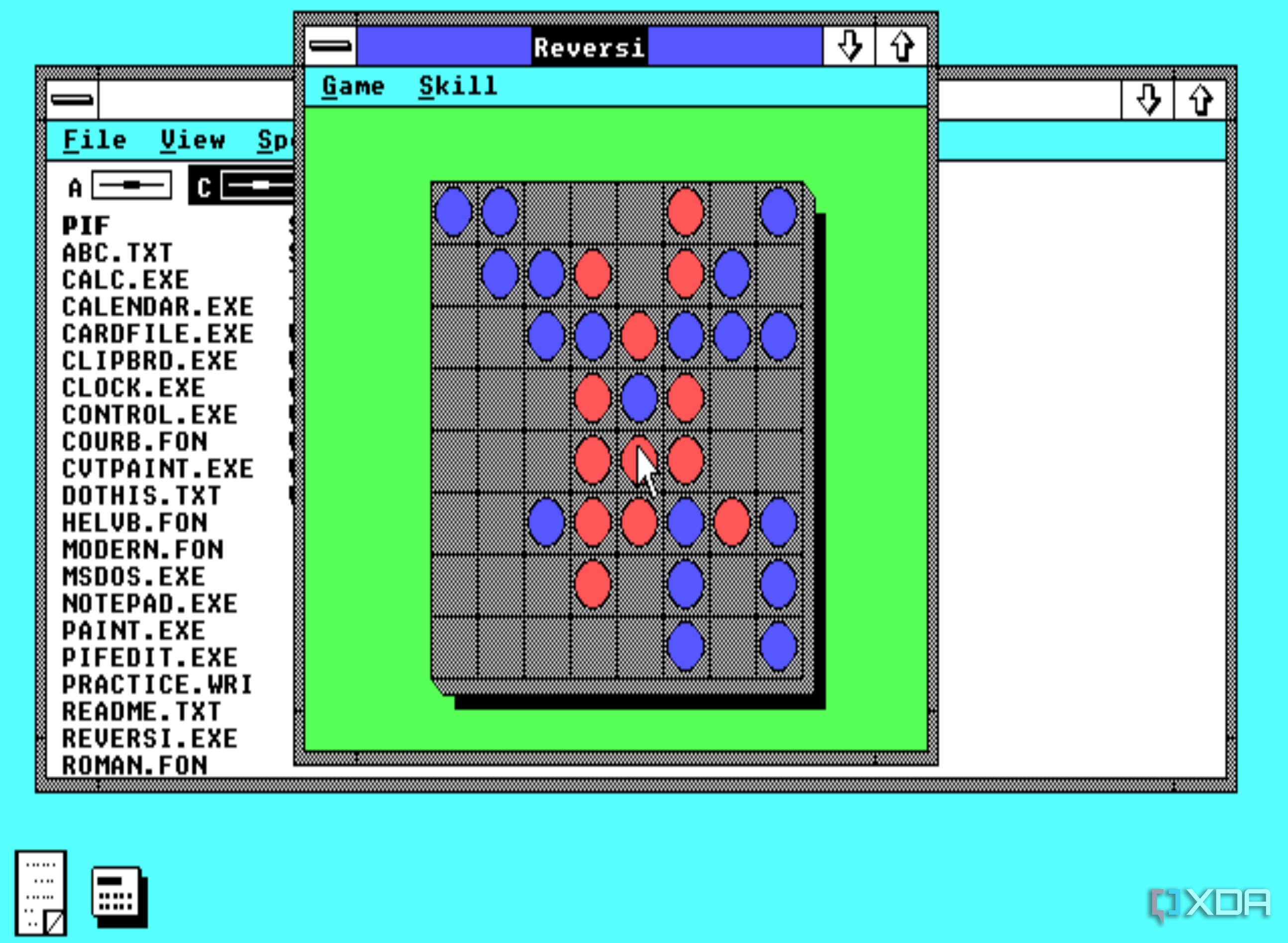 Screenshot of Reversi in Windows 2.0