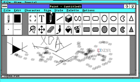Screenshot of Paint in Windows 2.0