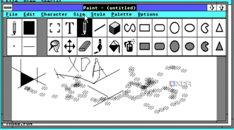 Screenshot of Paint in Windows 2.0