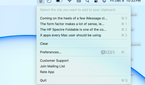 A clipboard history on macOS with CopyClip.