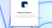 The welcome page on Dropover for Mac.