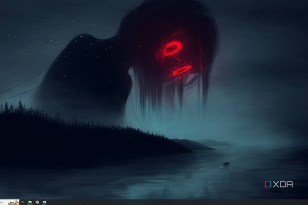 A screenshot of a desktop with a wallpaper from Wallpaper Engine