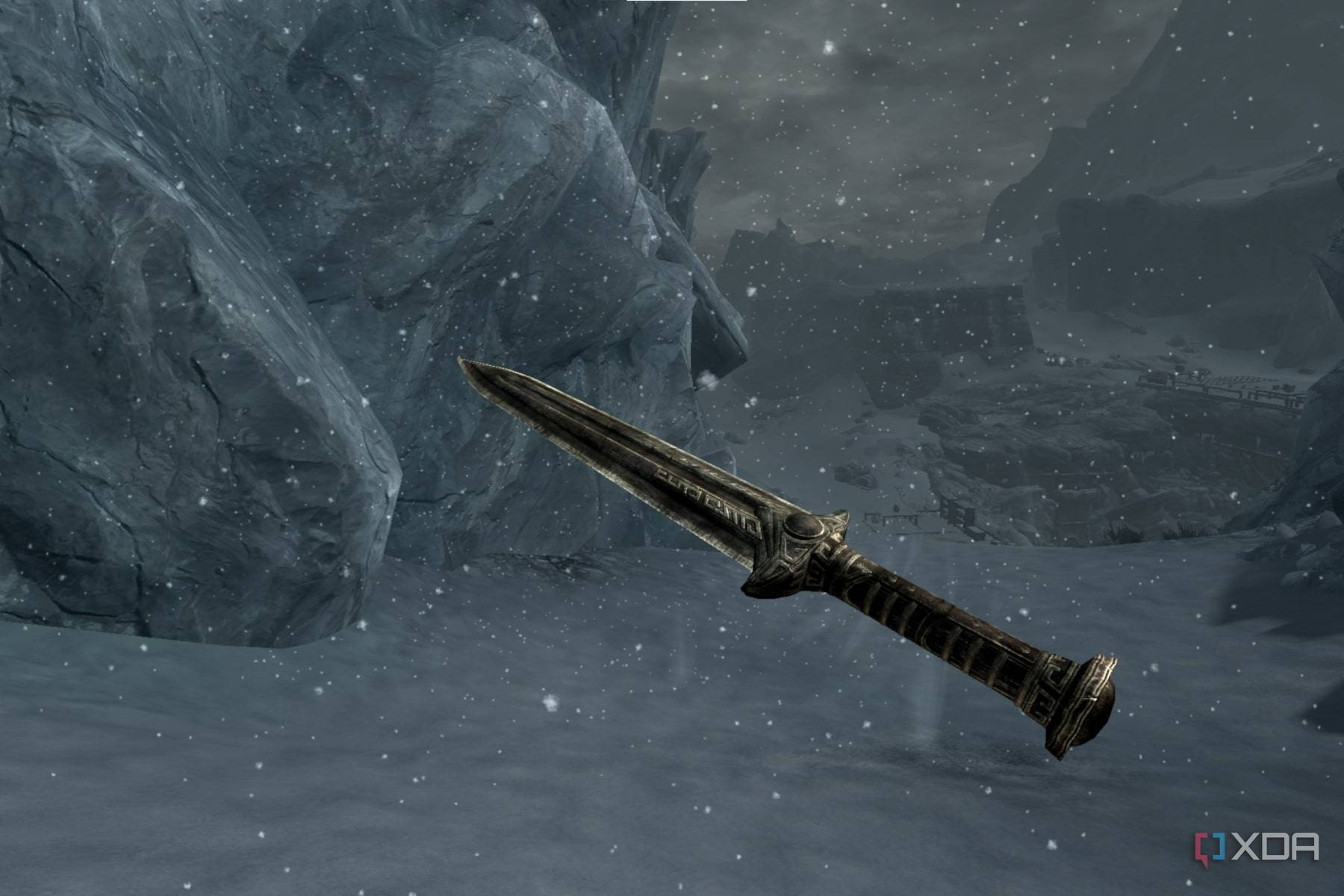 A screenshot of modded Skyrim running on the Meta Quest 2