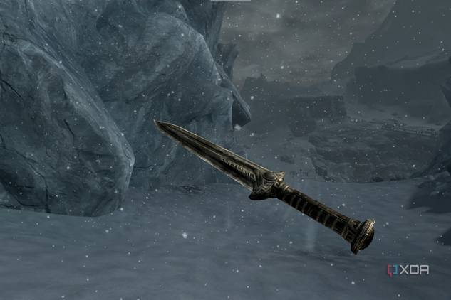 A screenshot of modded Skyrim running on the Meta Quest 2
