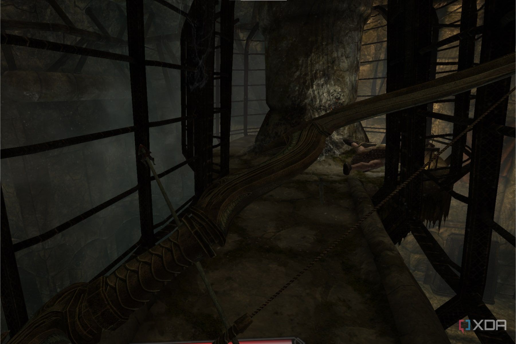 A screenshot of modded Skyrim running on the Meta Quest 2
