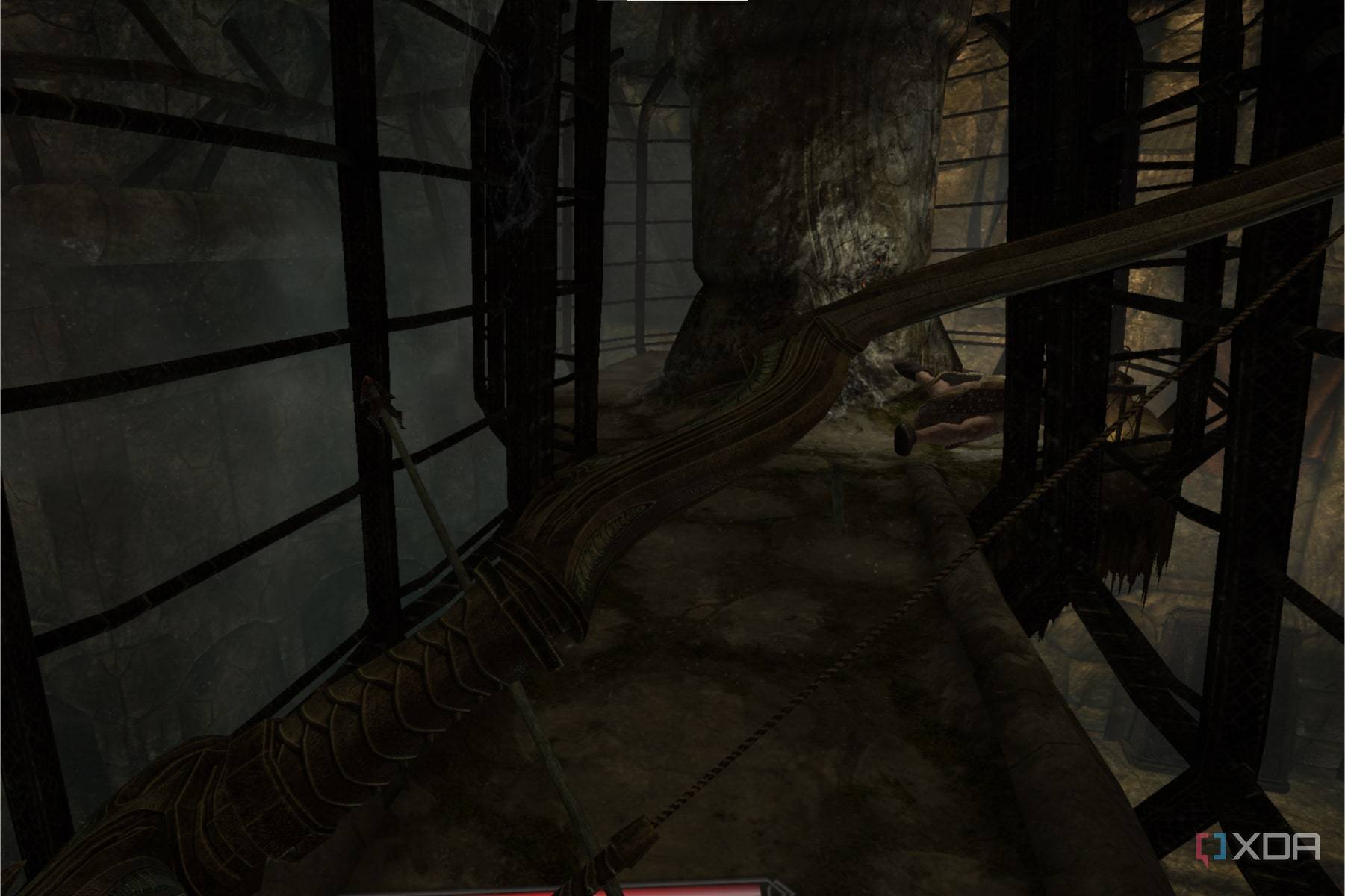 A screenshot of modded Skyrim running on the Meta Quest 2
