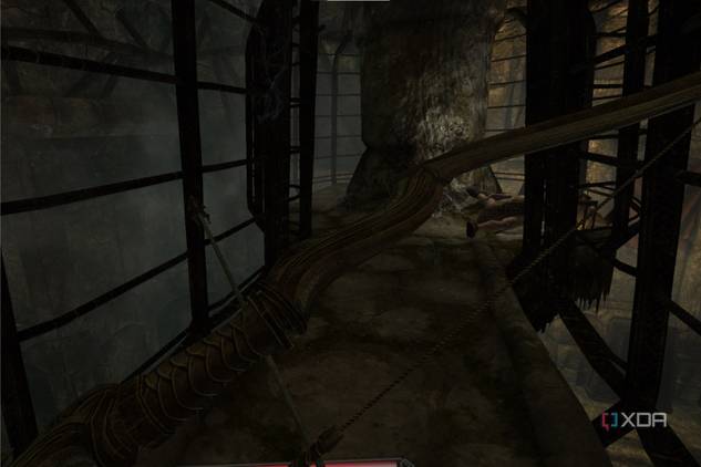 A screenshot of modded Skyrim running on the Meta Quest 2