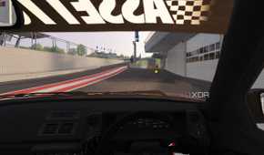 A screenshot of modded Assetto Corsa running on the Meta Quest 2