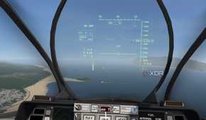 A screenshot of VTOL VR running on the Meta Quest 2