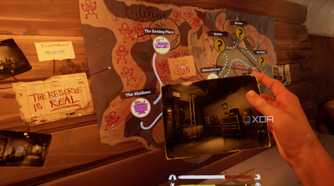 An in-game screenshot of The Walking Dead: Saints & Sinners running on the Meta Quest 2