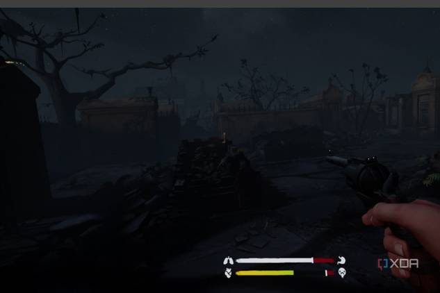 An in-game screenshot of The Walking Dead: Saints & Sinners running on the Meta Quest 2