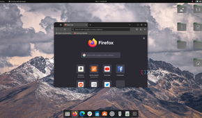 A screenshot of the Firefox new tab page open on Ubuntu