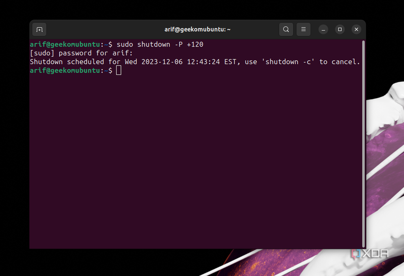 How to shut down Linux from the terminal